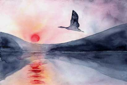 Click painting to link to Heron Dance web page